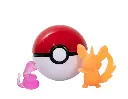 1 mini POKÉBALL  AVCE 1 FIGURINE  