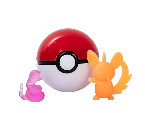 1 mini POKÉBALL  AVCE 1 FIGURINE  
